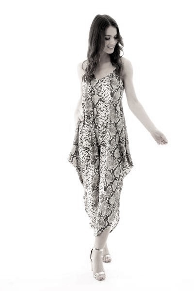 Grey Snakeskin Jumpsuit - Image 3