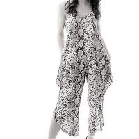 Grey Snakeskin Jumpsuit