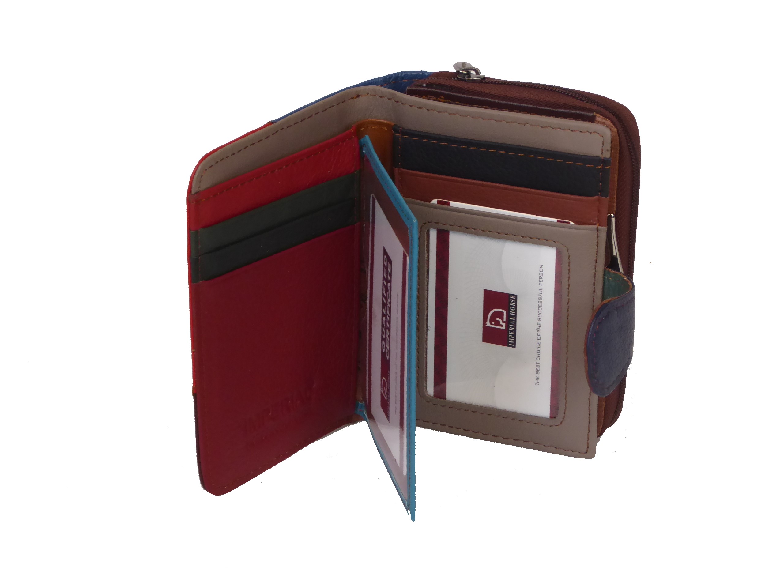 Grained Leather Mosaic Purse - Image 4