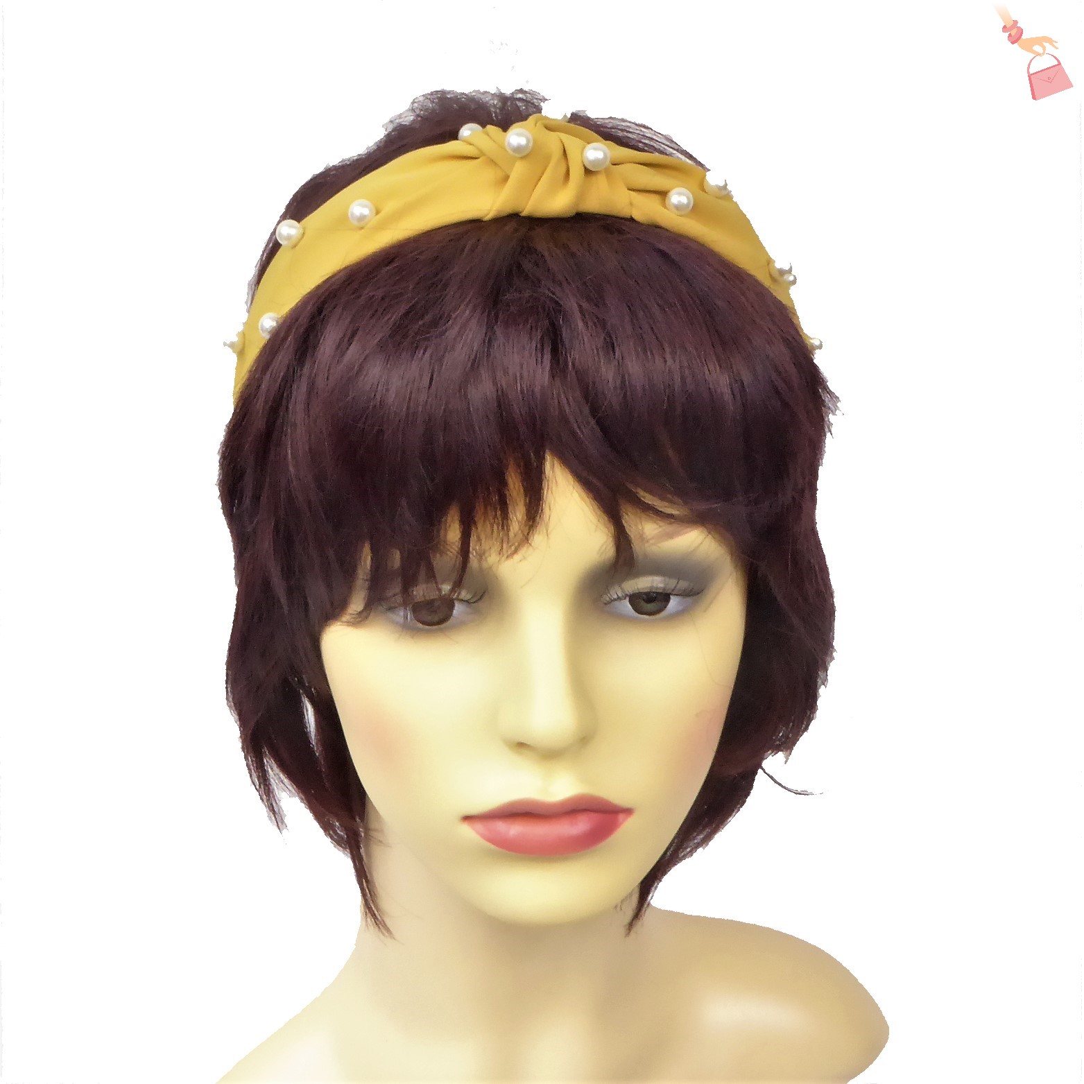 Mustard Pearl Alice Band