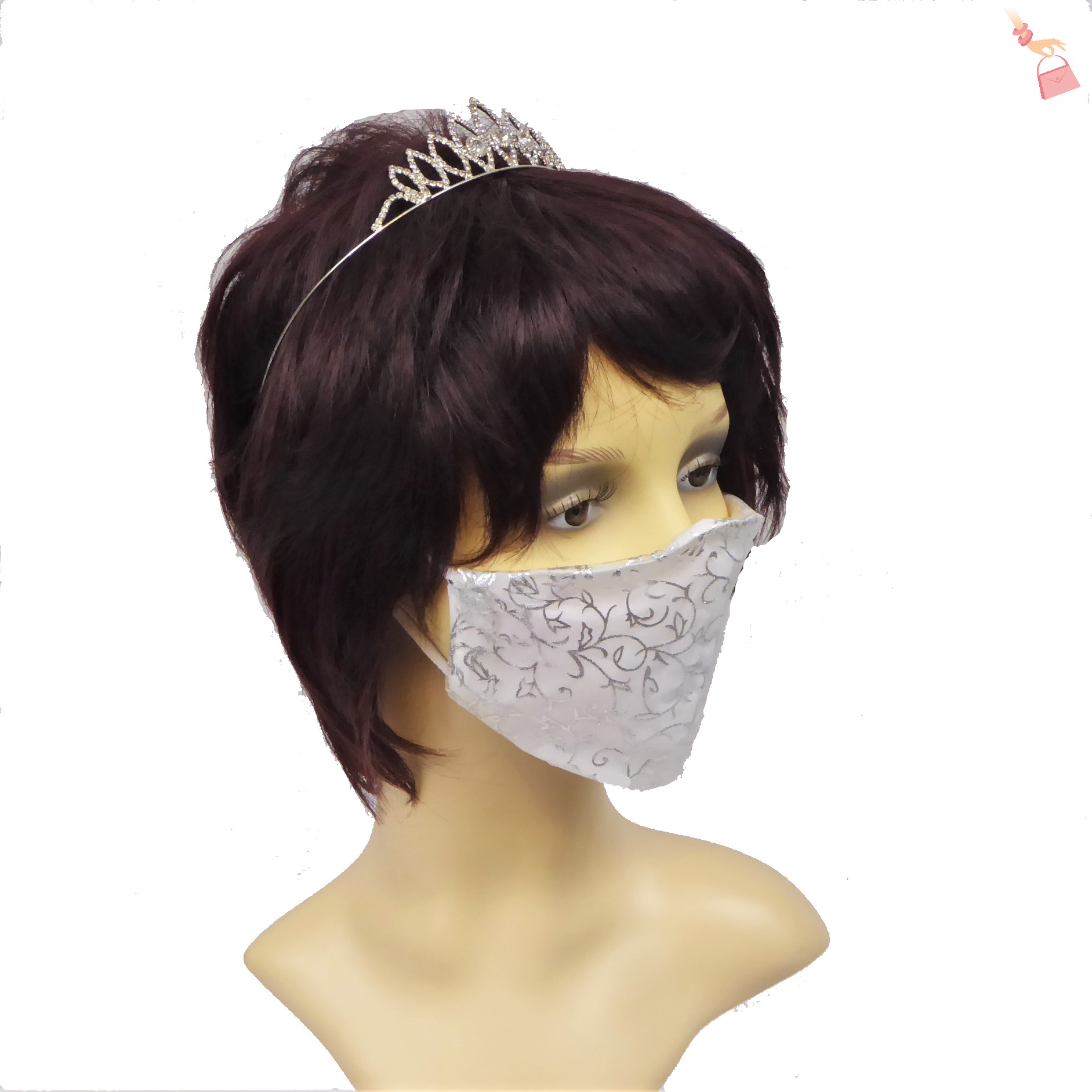 Organza Filigree Face Mask - Image 4