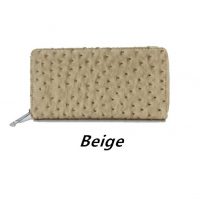 Beige Ostrich Purse