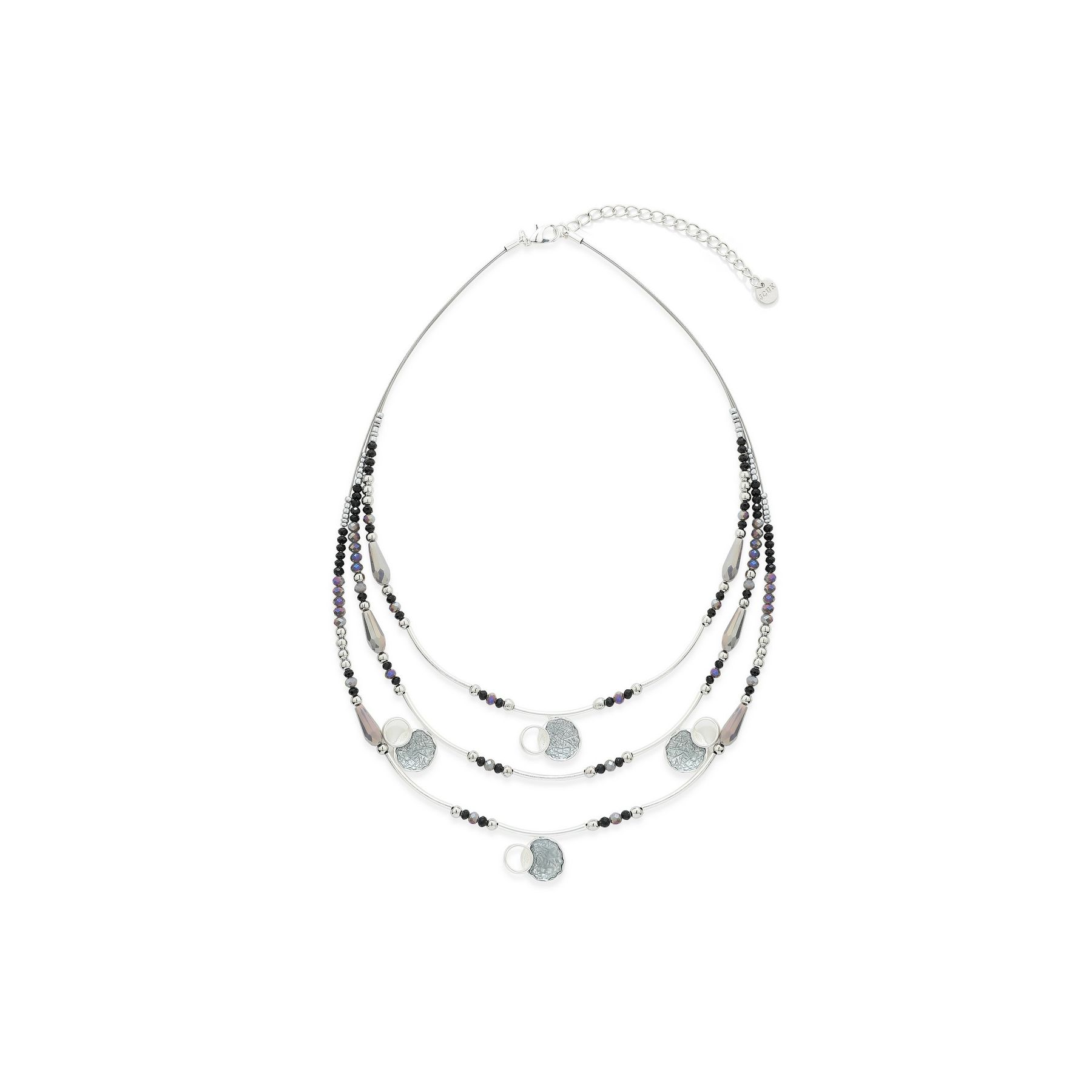 Grey 3 Strand Necklace - Image 2
