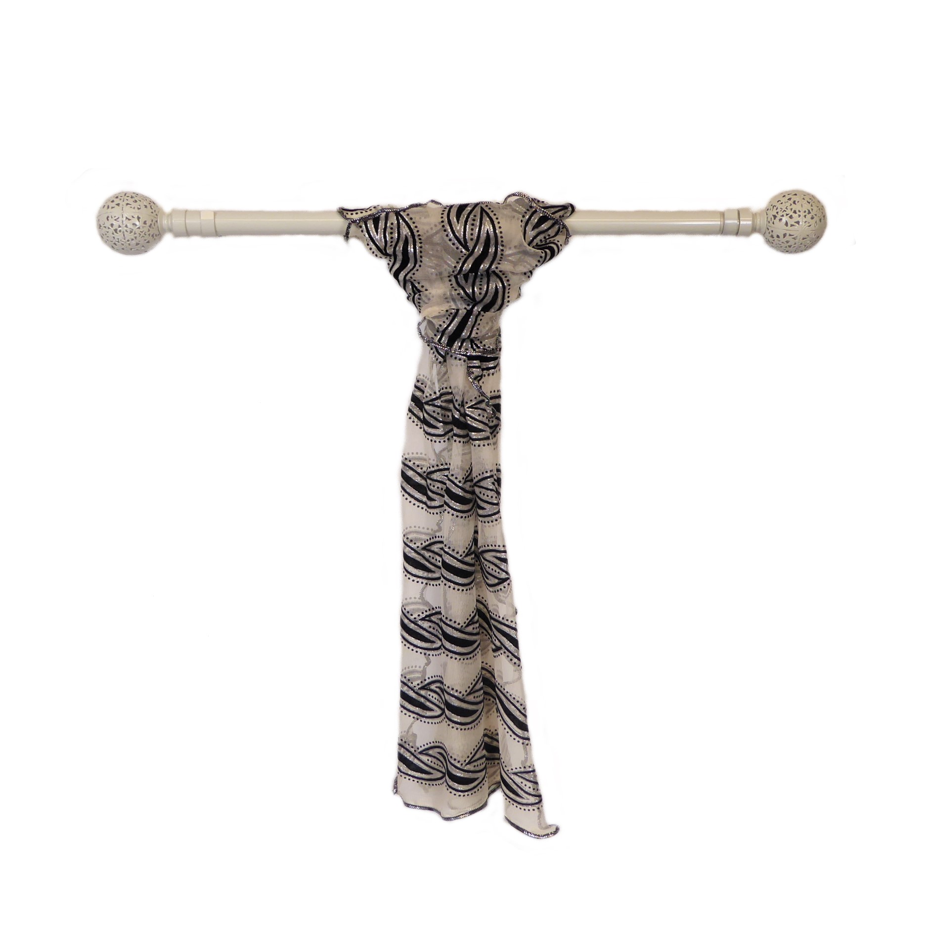 Wave Pattern Lurex Scarf - Image 2