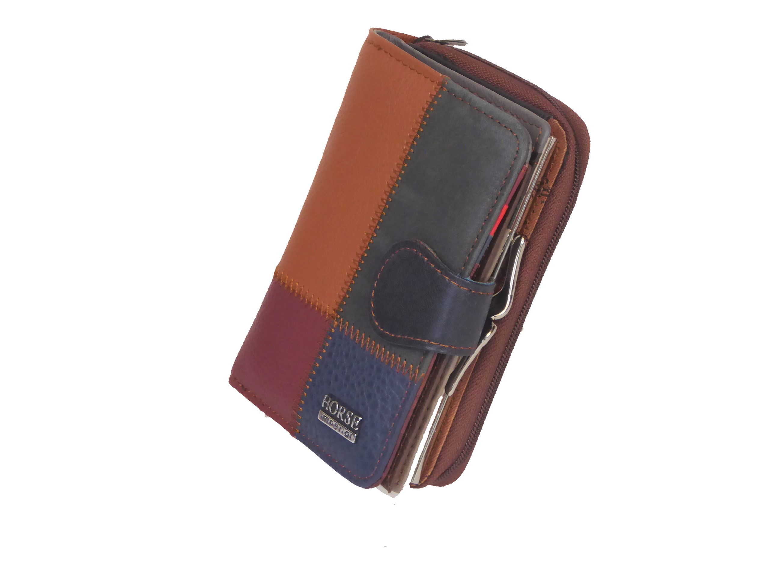 Grained Leather Mosaic Purse - Image 2