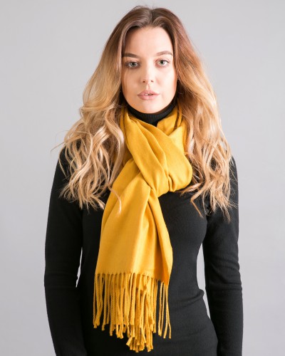 Mustard Cashmere Pashmina Shawl