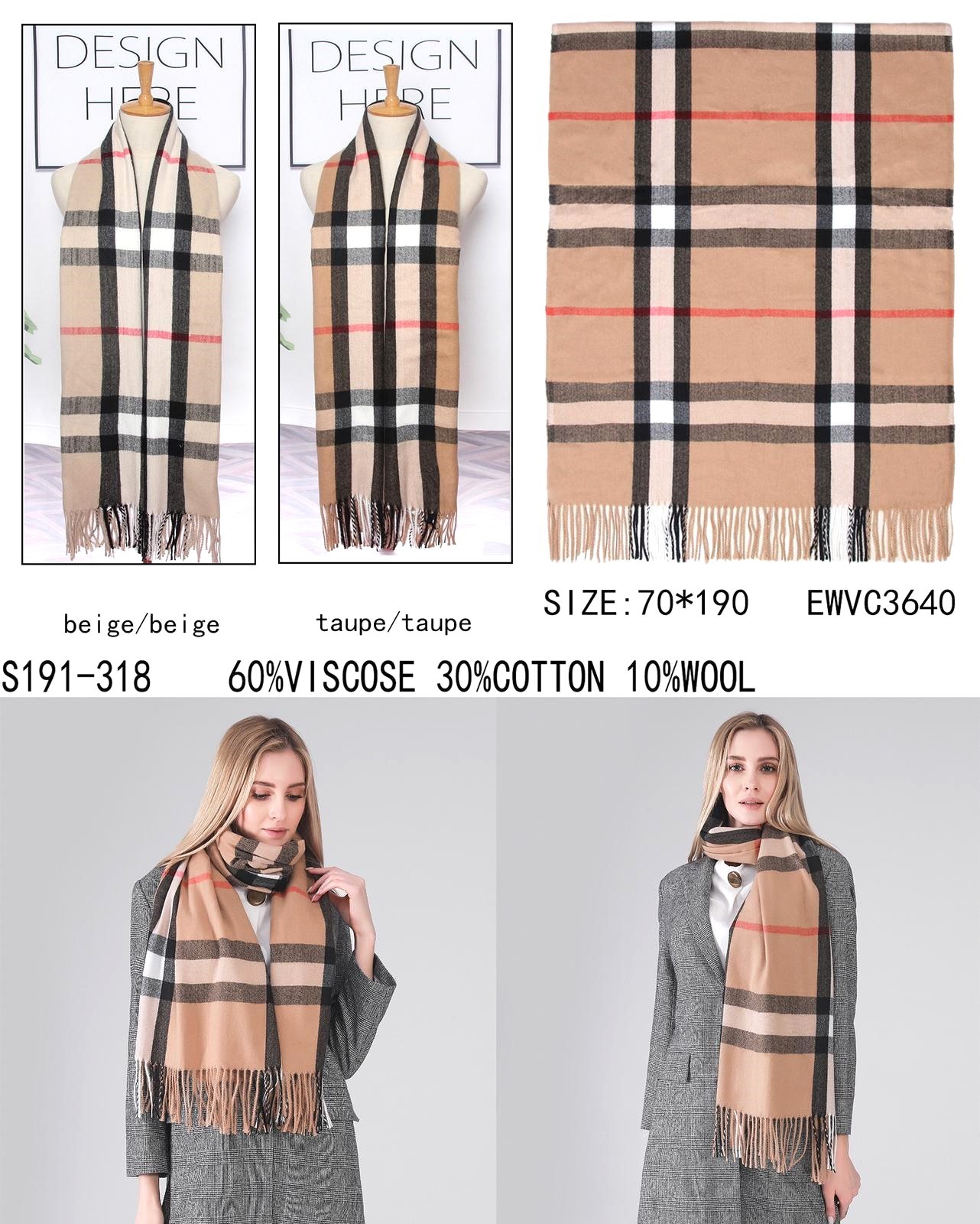 Tartan Cashmere Feel Scarf - Image 4