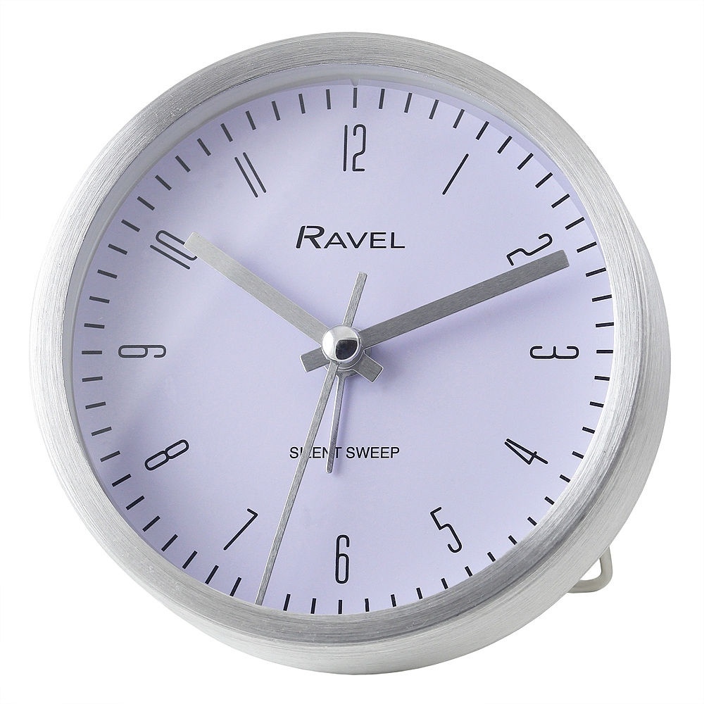 Silver Round Alarm Clock