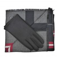 Black Check Scarf Sets