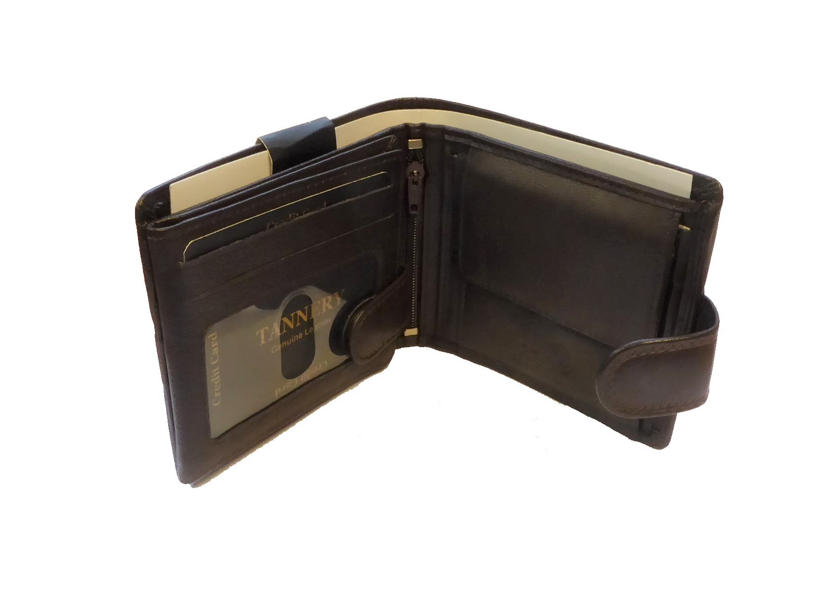 Brown Leather RFID Wallet - Image 7