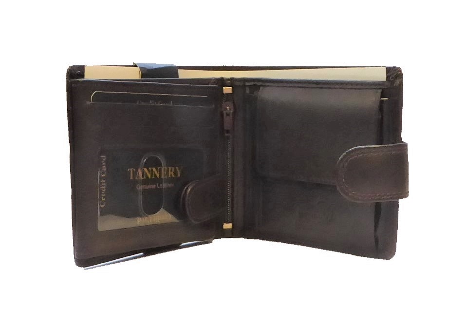 Brown Leather RFID Wallet - Image 6
