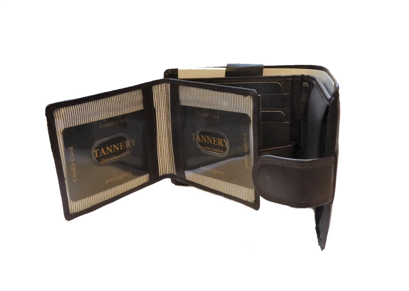Brown Leather RFID Wallet - Image 4