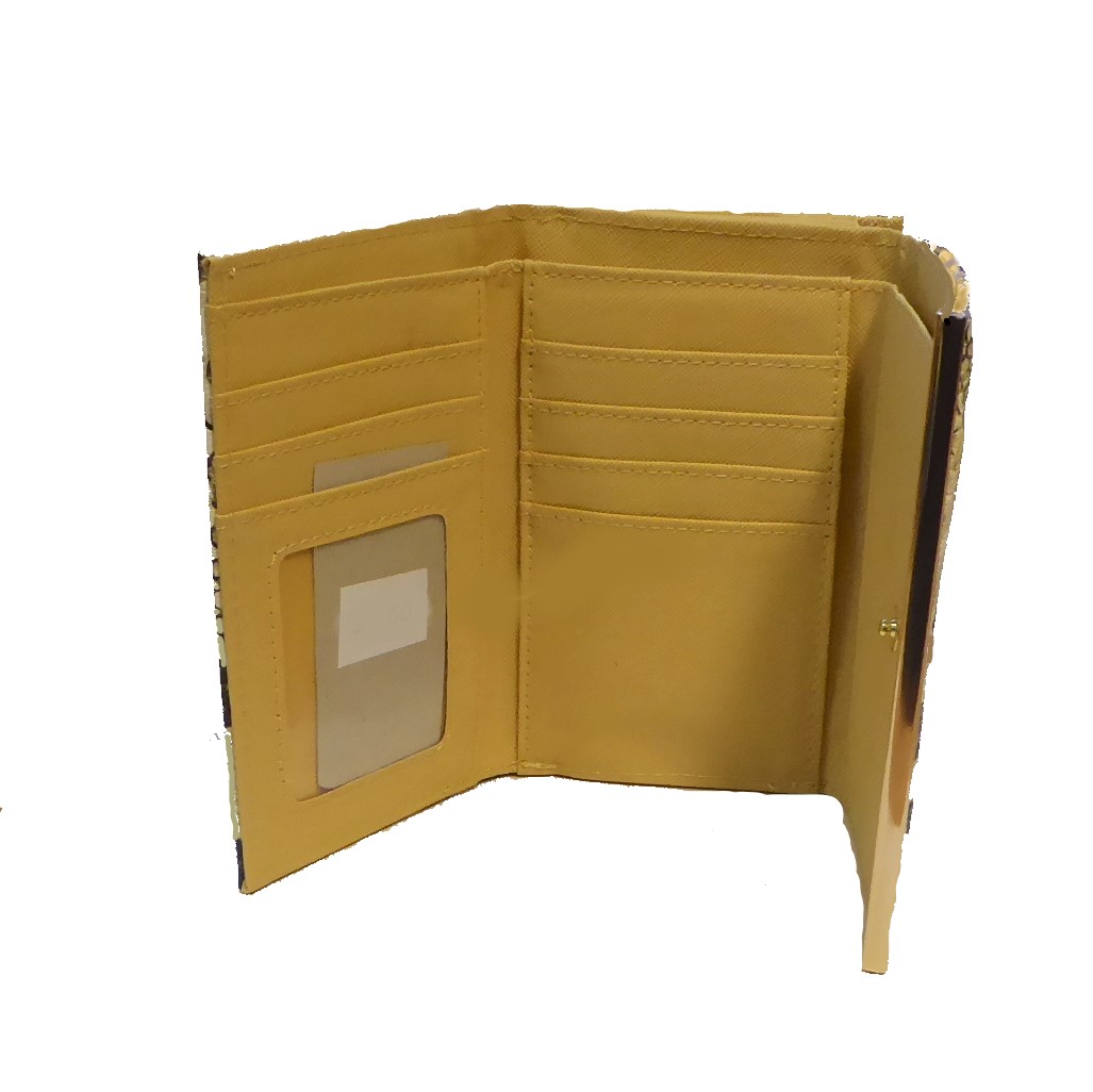 Cream Snakeskin Fashion Purse - Image 4