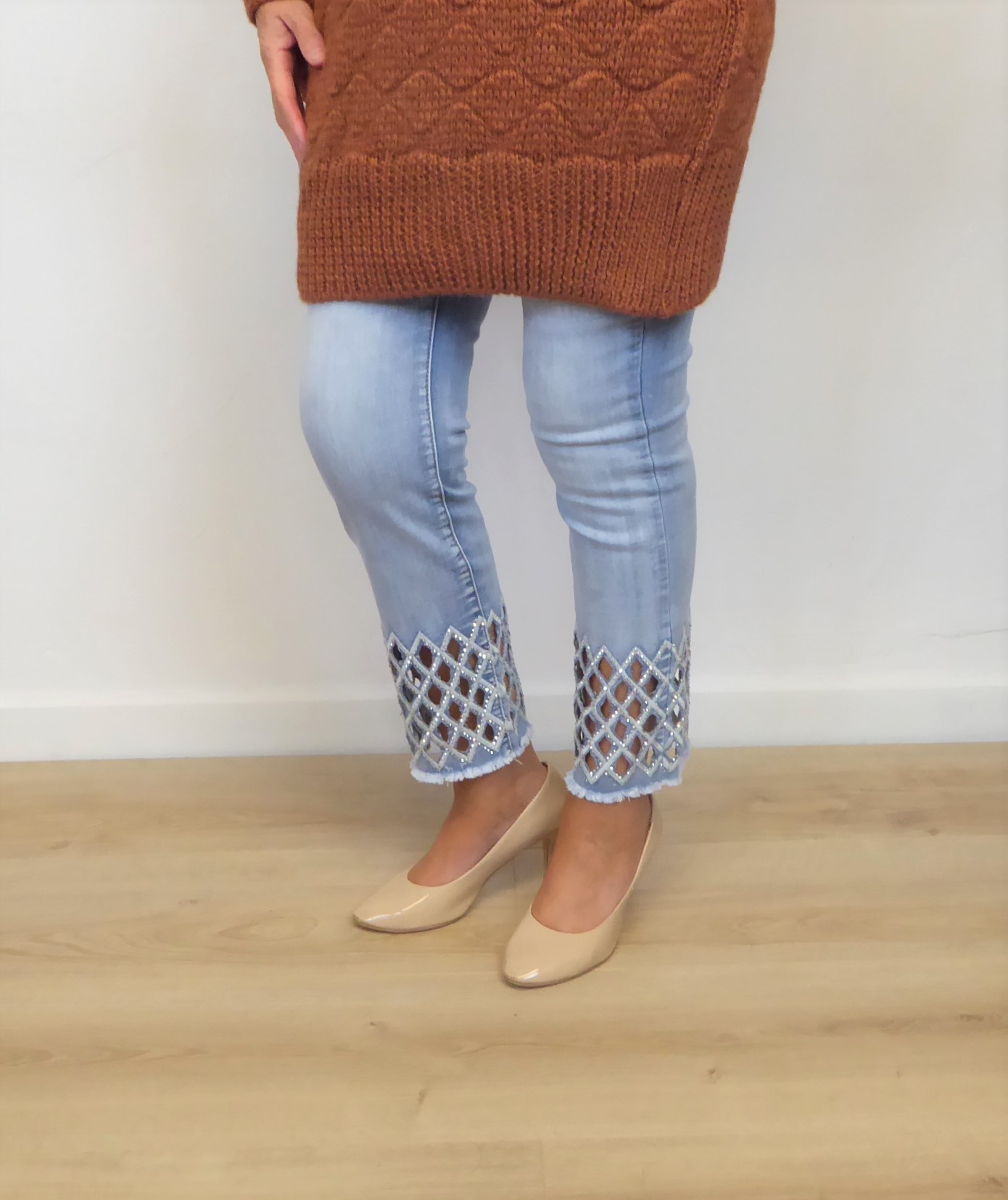 Tan Long Polo Jumper - Image 6