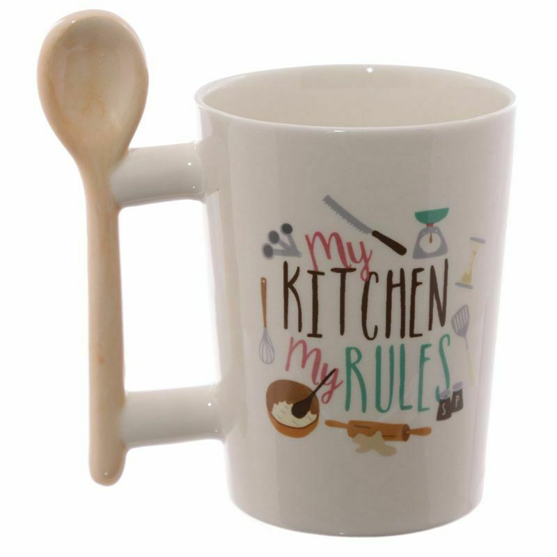 Spoon Shaped Ceramic Mug