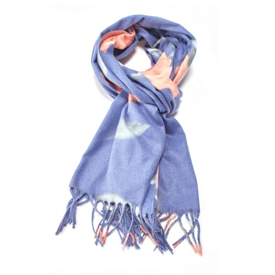 Blue Roses Pashmina Scarf