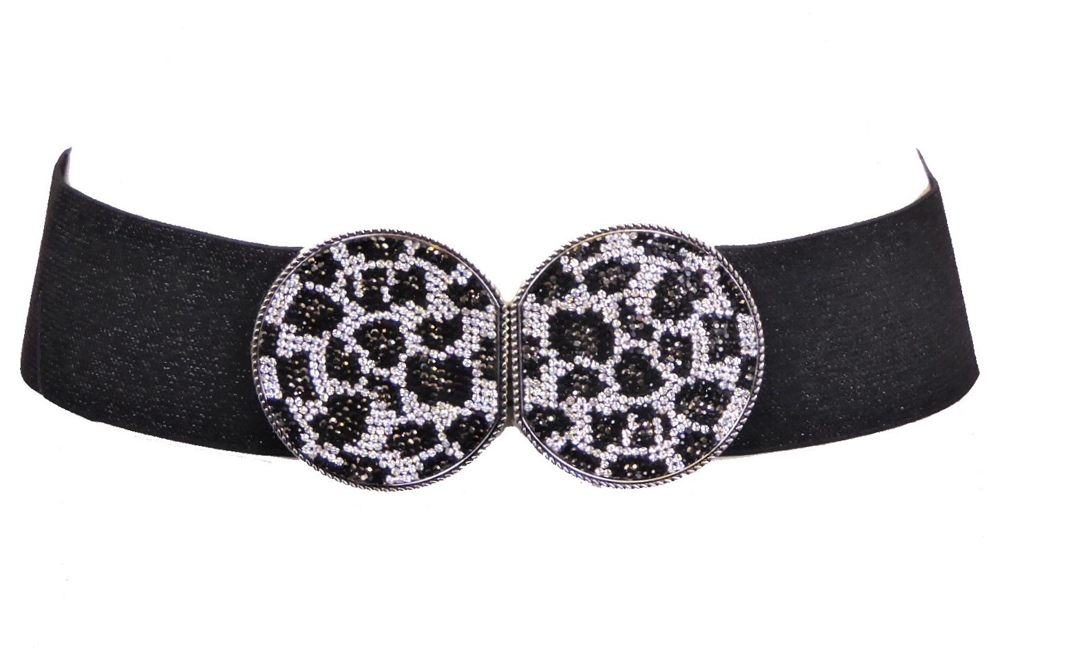Diamante Circles Elastic Belts - Image 2