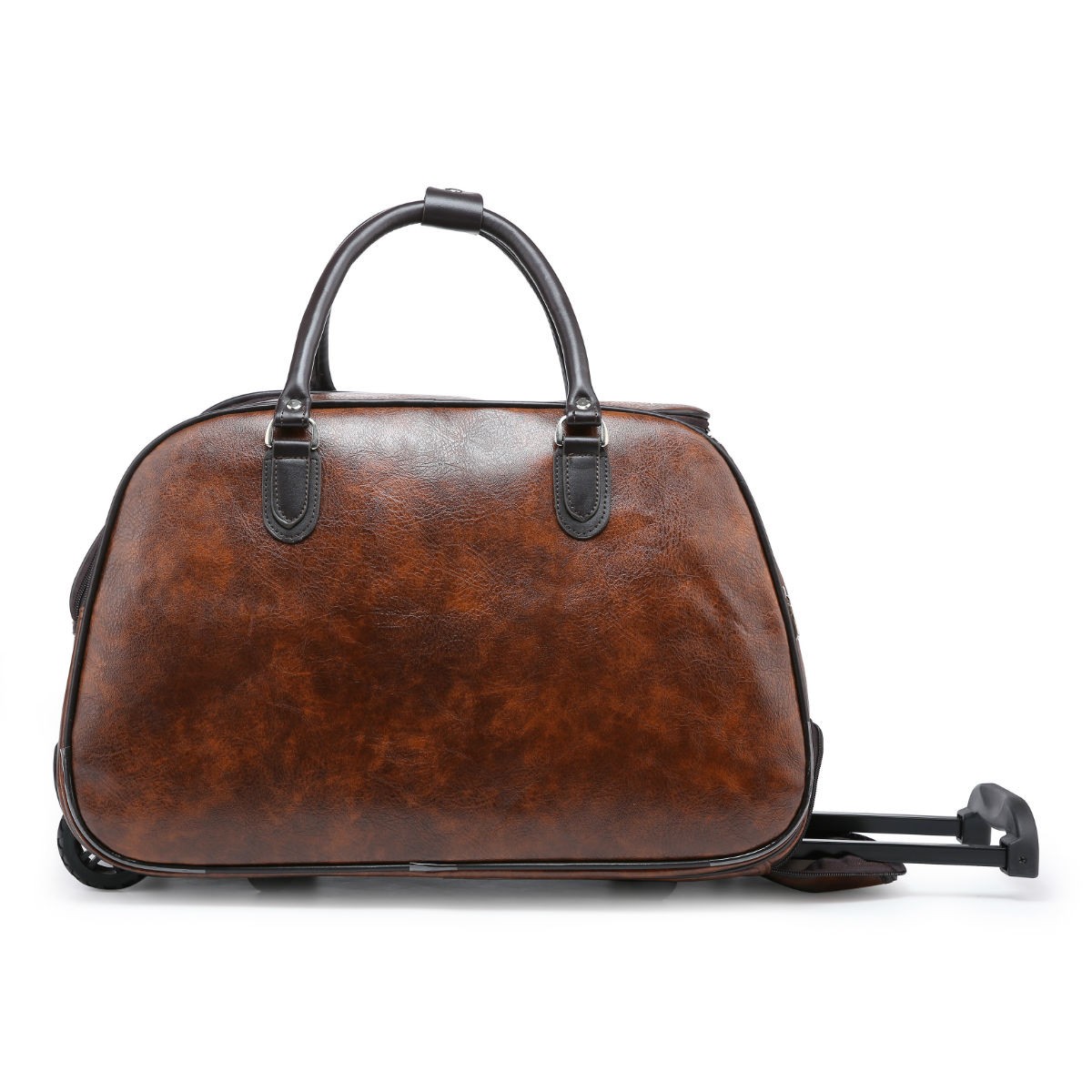 Brown Faux Leather Holdall