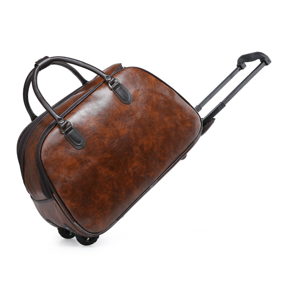 Camel Faux Leather Holdall - Image 5