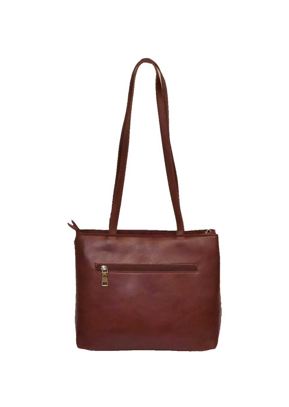 Brown Long Handled Handbag - Image 4