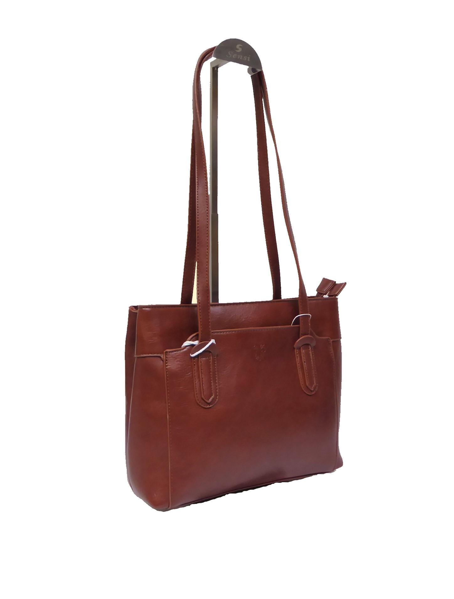 Brown Long Handled Handbag - Image 2