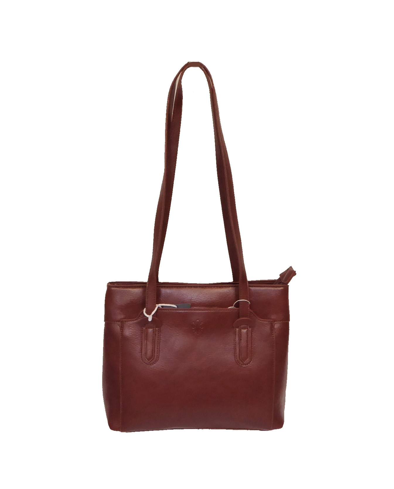 Brown Long Handled Handbag