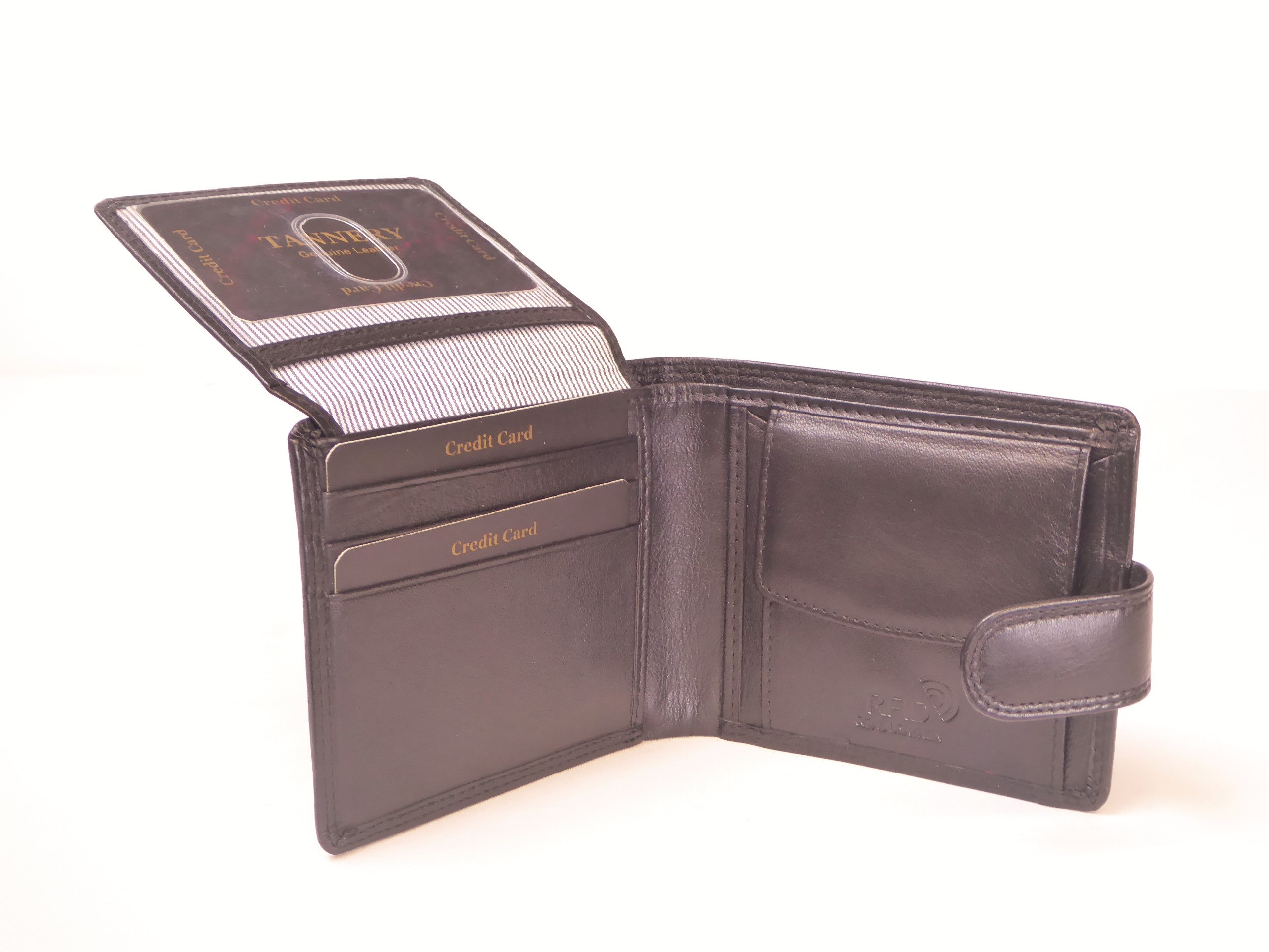 Genuine Leather RFID Wallet Brown - Image 2
