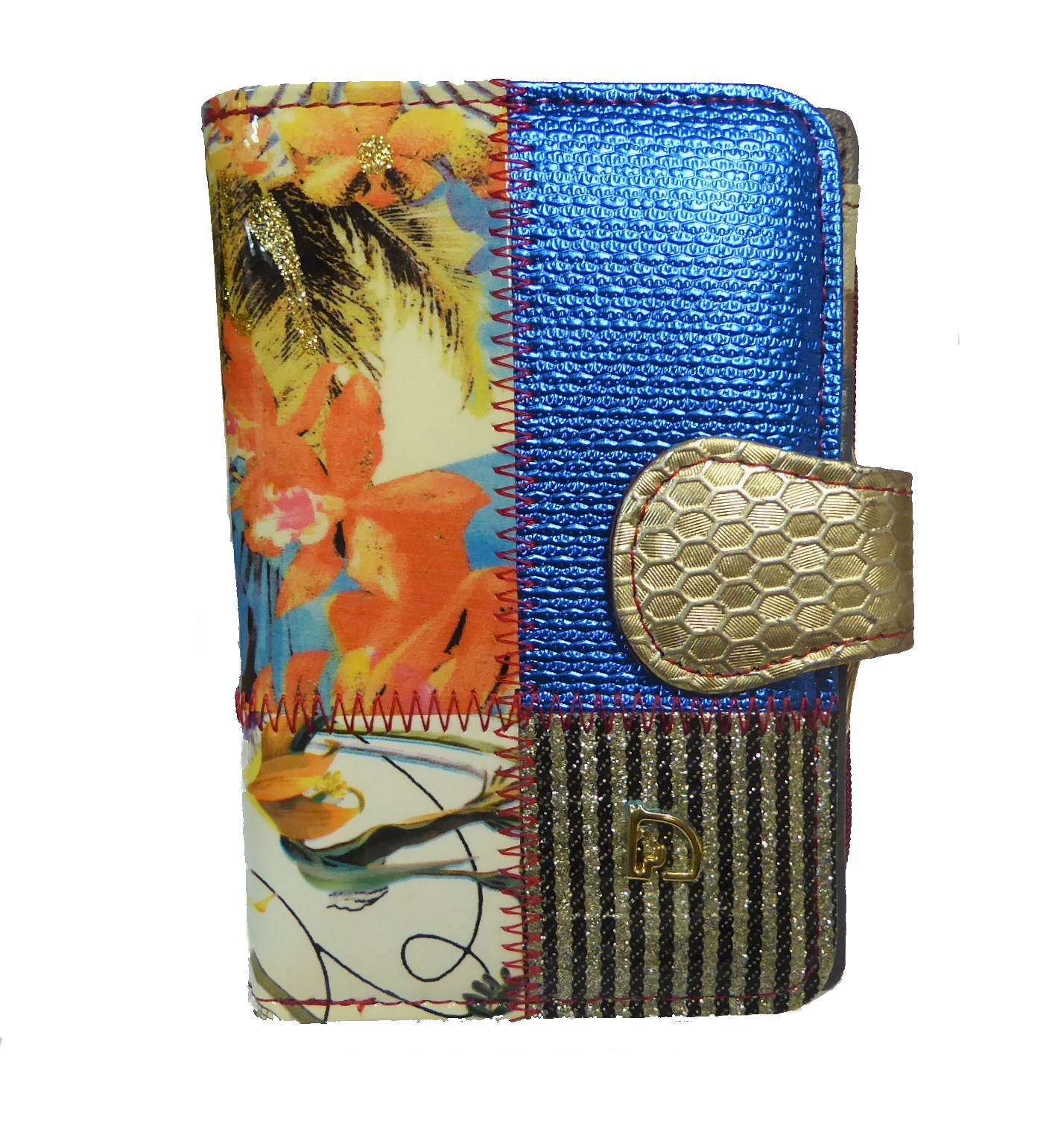 Patent Leather Mosaic Purse