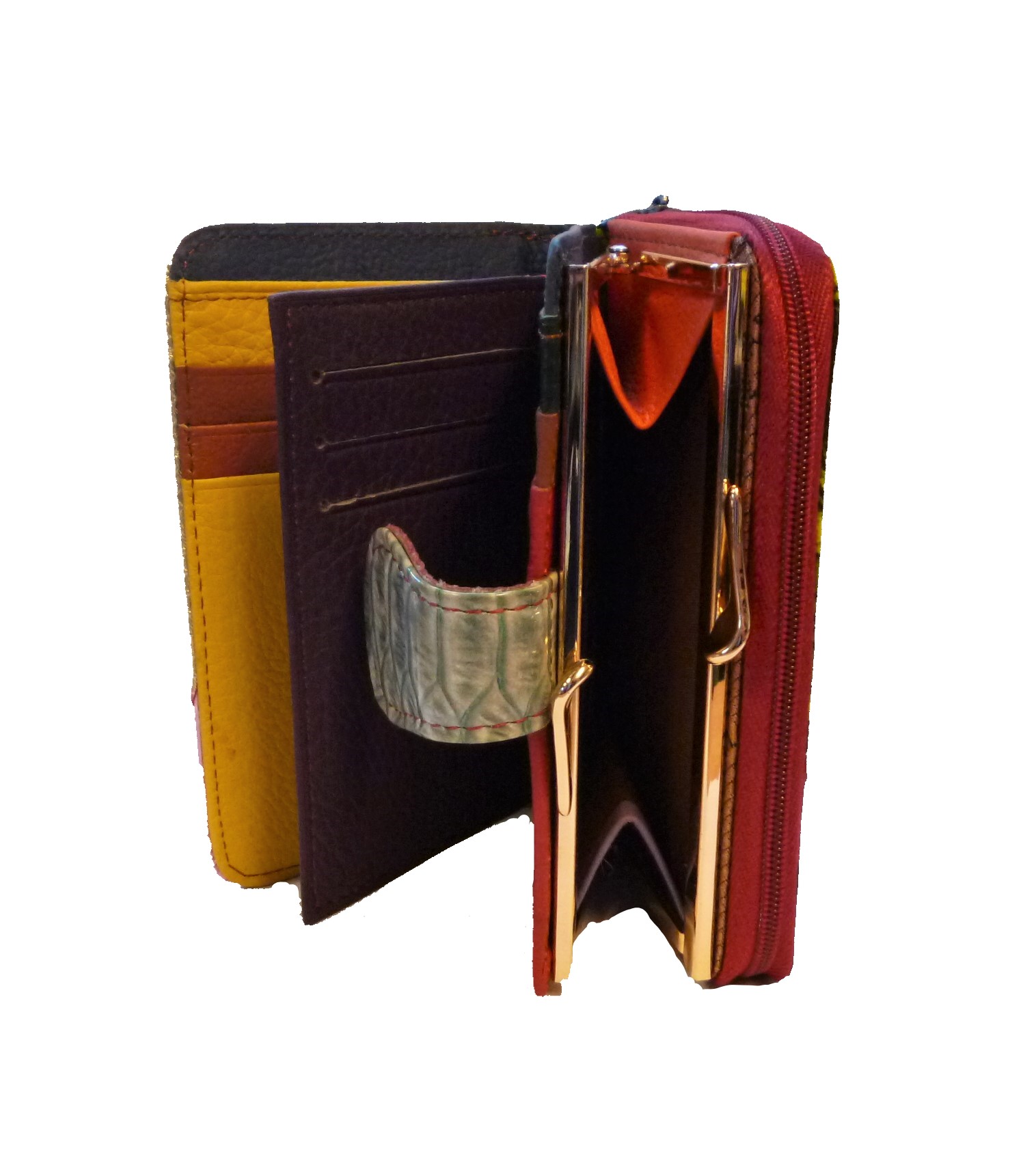 Patent Leather Mosaic Purse-10 - Image 4