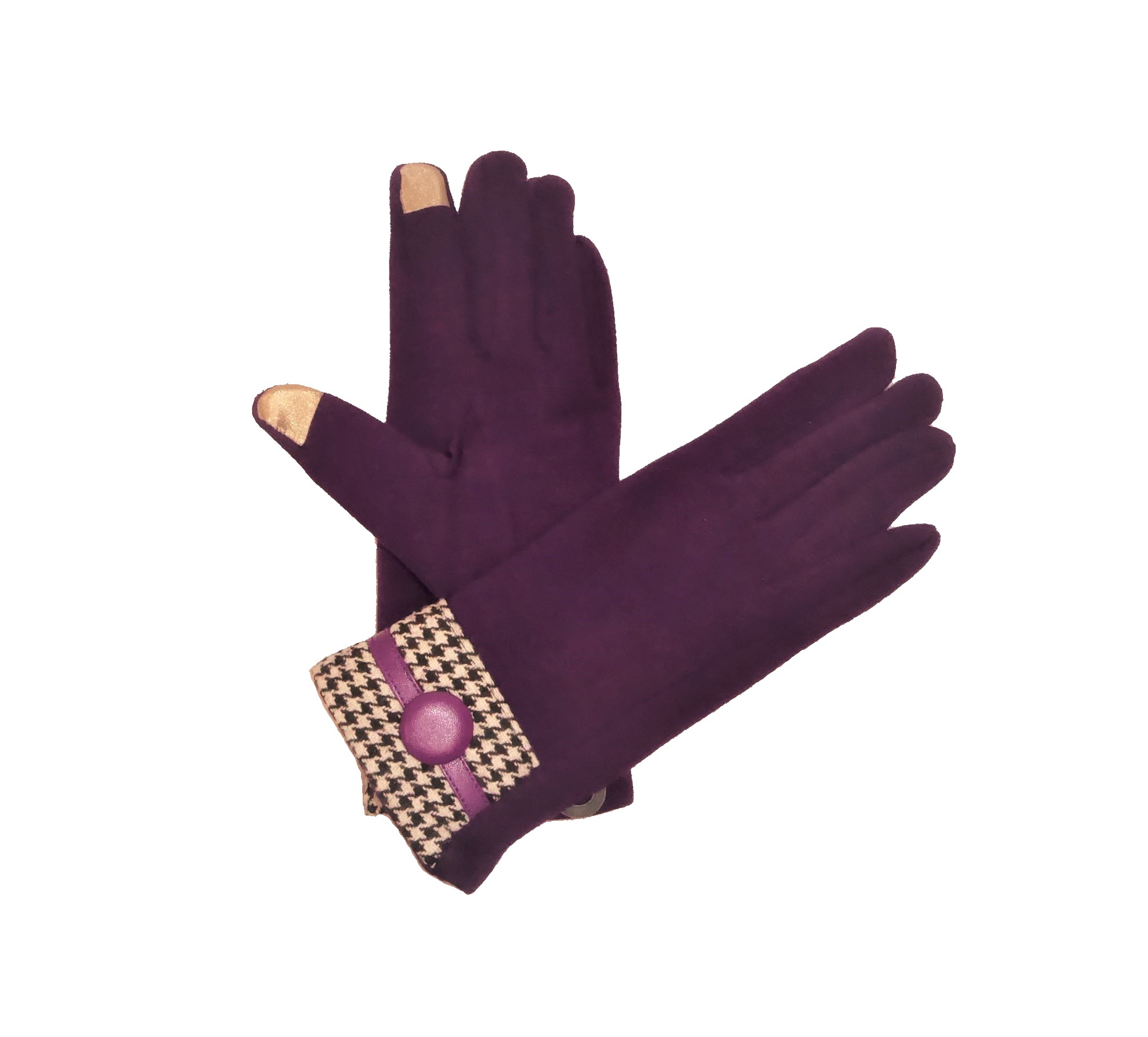 Purple Dogtooth Gloves