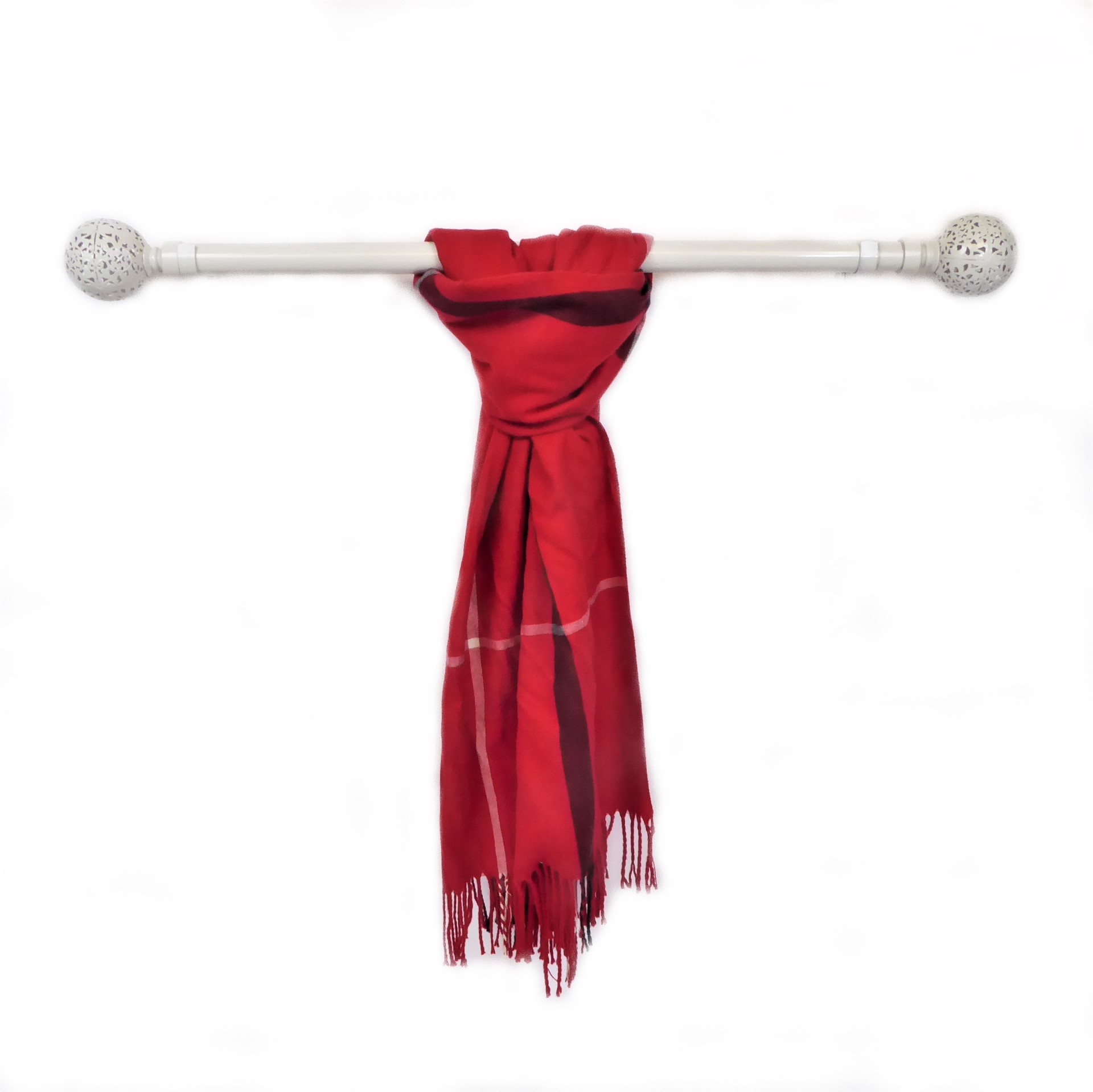 Red Tartan Cashmere Scarf