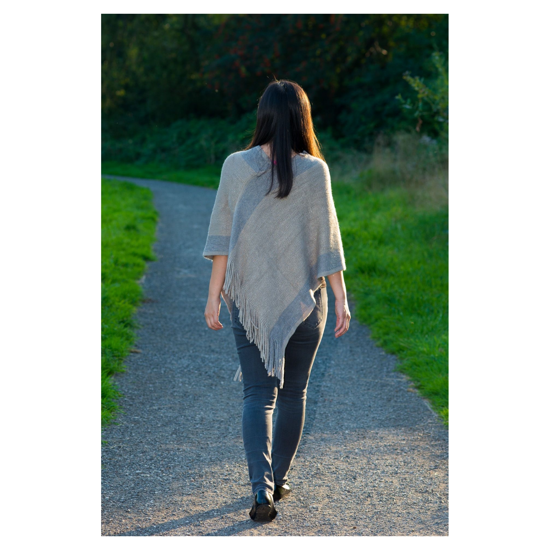Soft Knit Shimmer Ponchos - Image 7