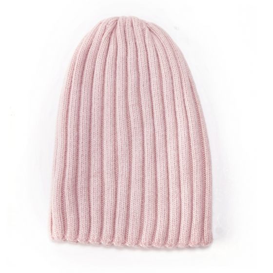 Pink Knitted Woolly Hat