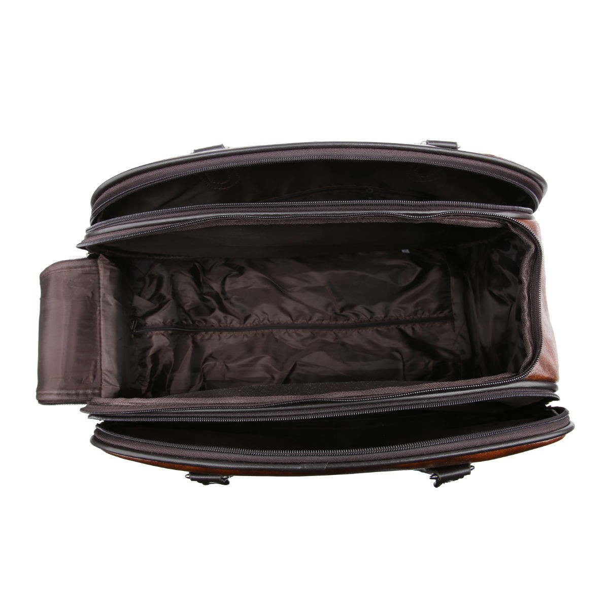 Camel Faux Leather Holdall - Image 2