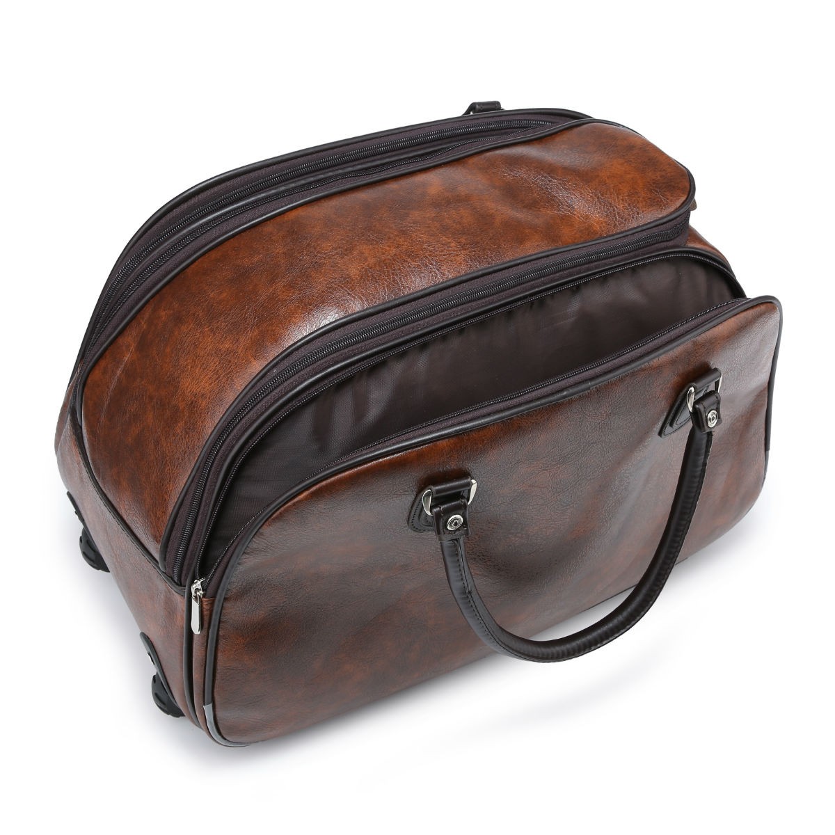 Camel Faux Leather Holdall - Image 3