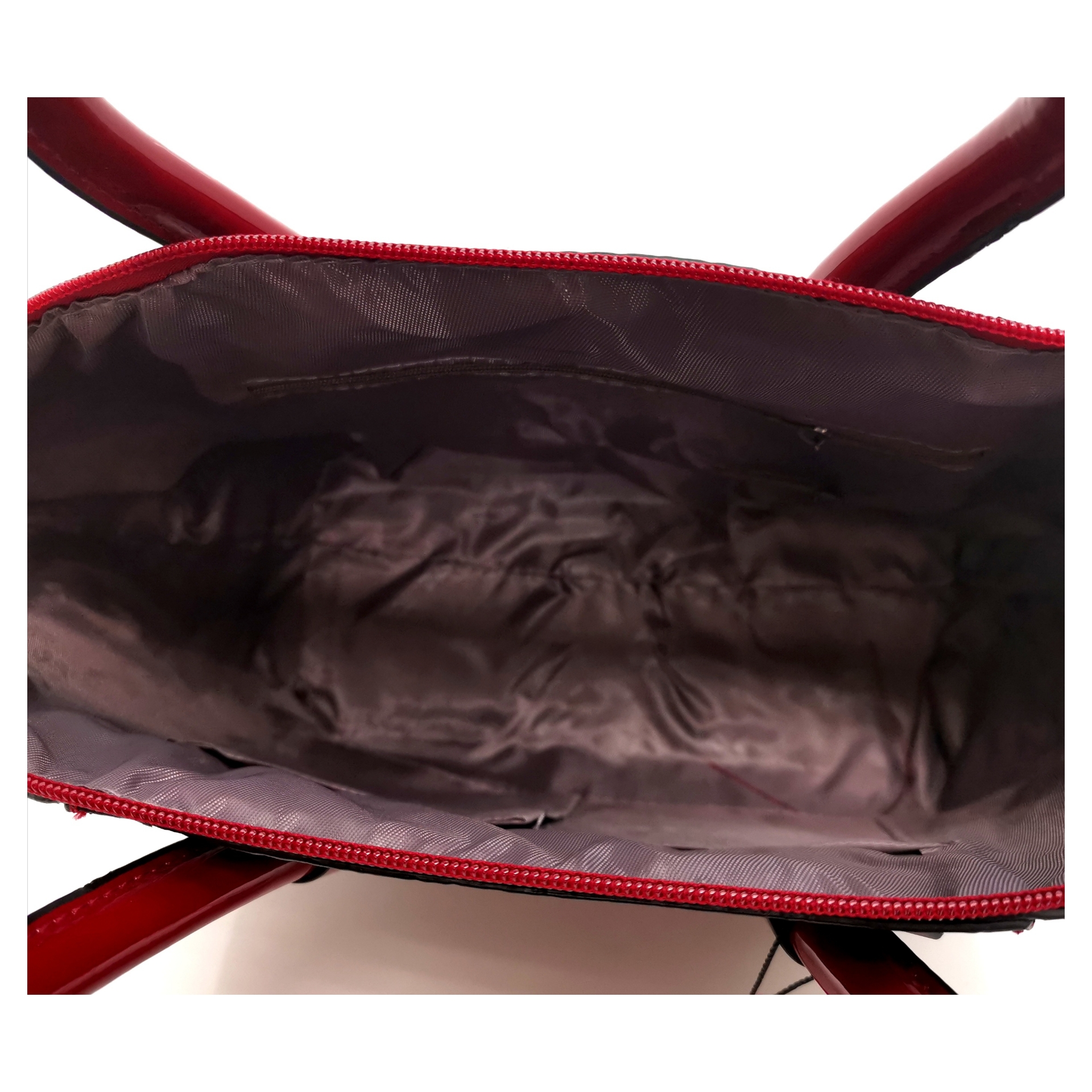Red Patent Croc Handbag - Image 2