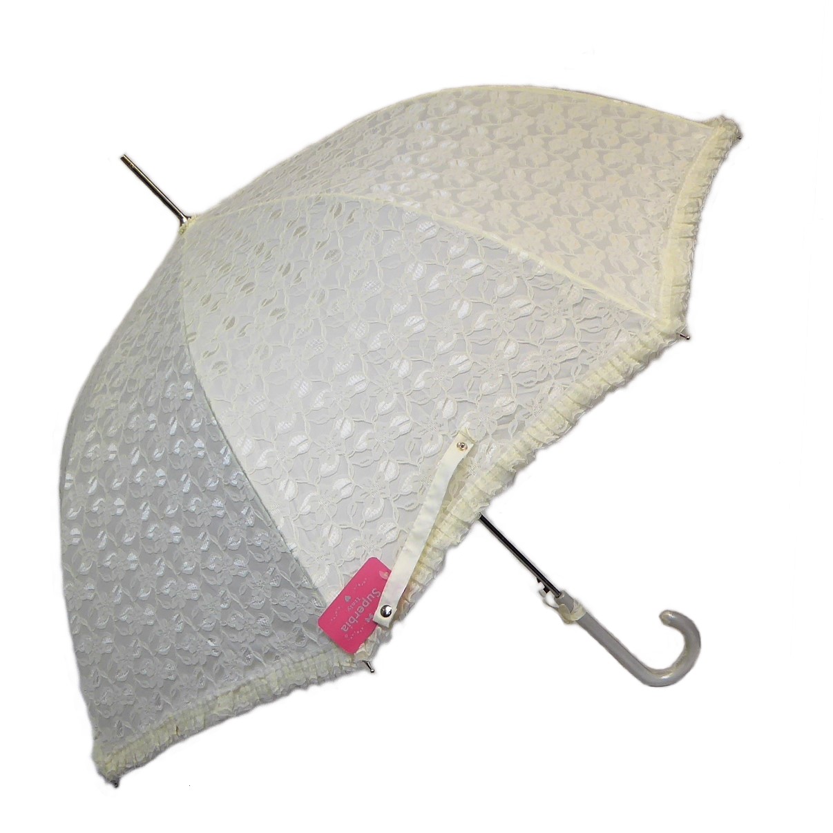 Cream Lace Frill Brolly - Image 2