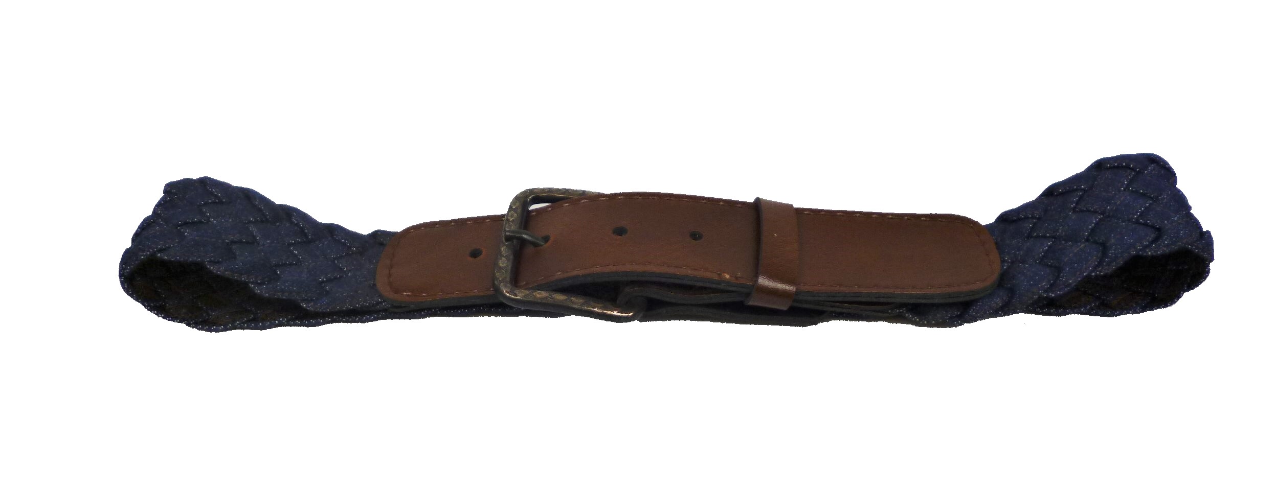 Denim Blue Plaited Belt - Image 2