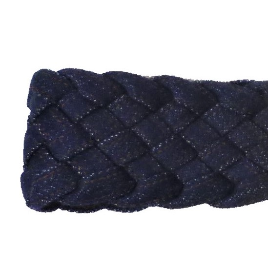 Denim Blue Plaited Belt - Image 3