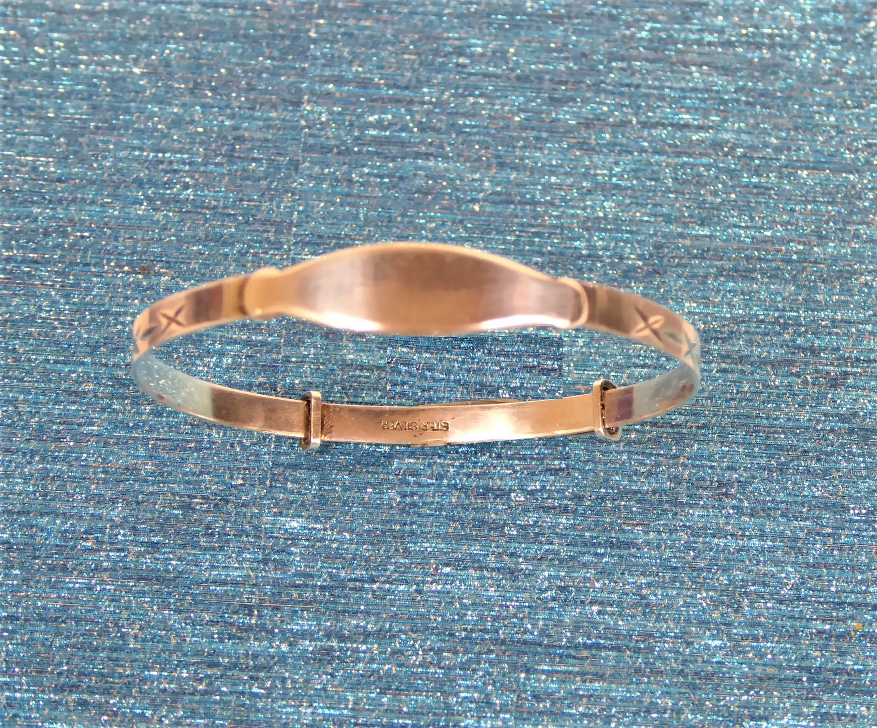 925 Silver Christening Bangle