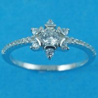 925 Silver Flower Ring