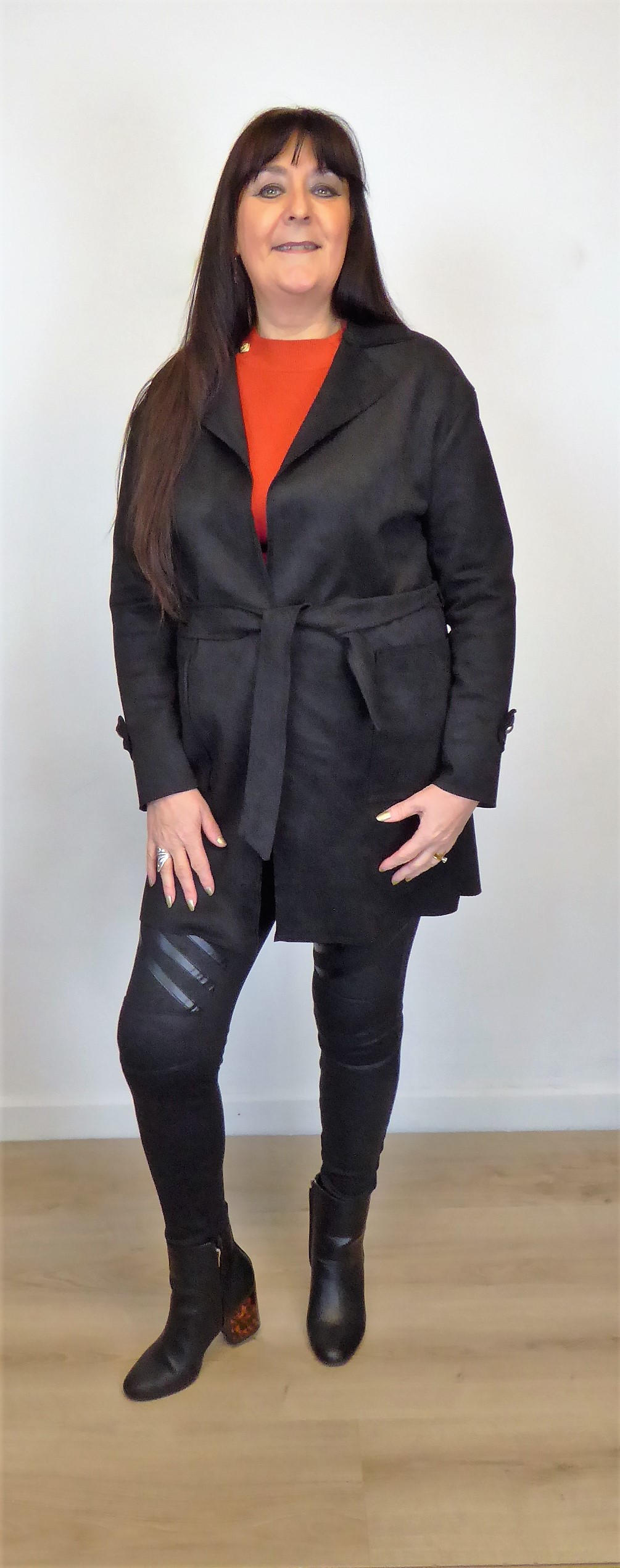 Black Suedette Jacket - Image 2