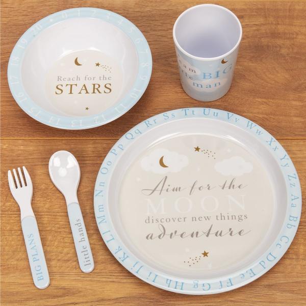 Bambino Melamine Tableware Set - Blue - Image 2