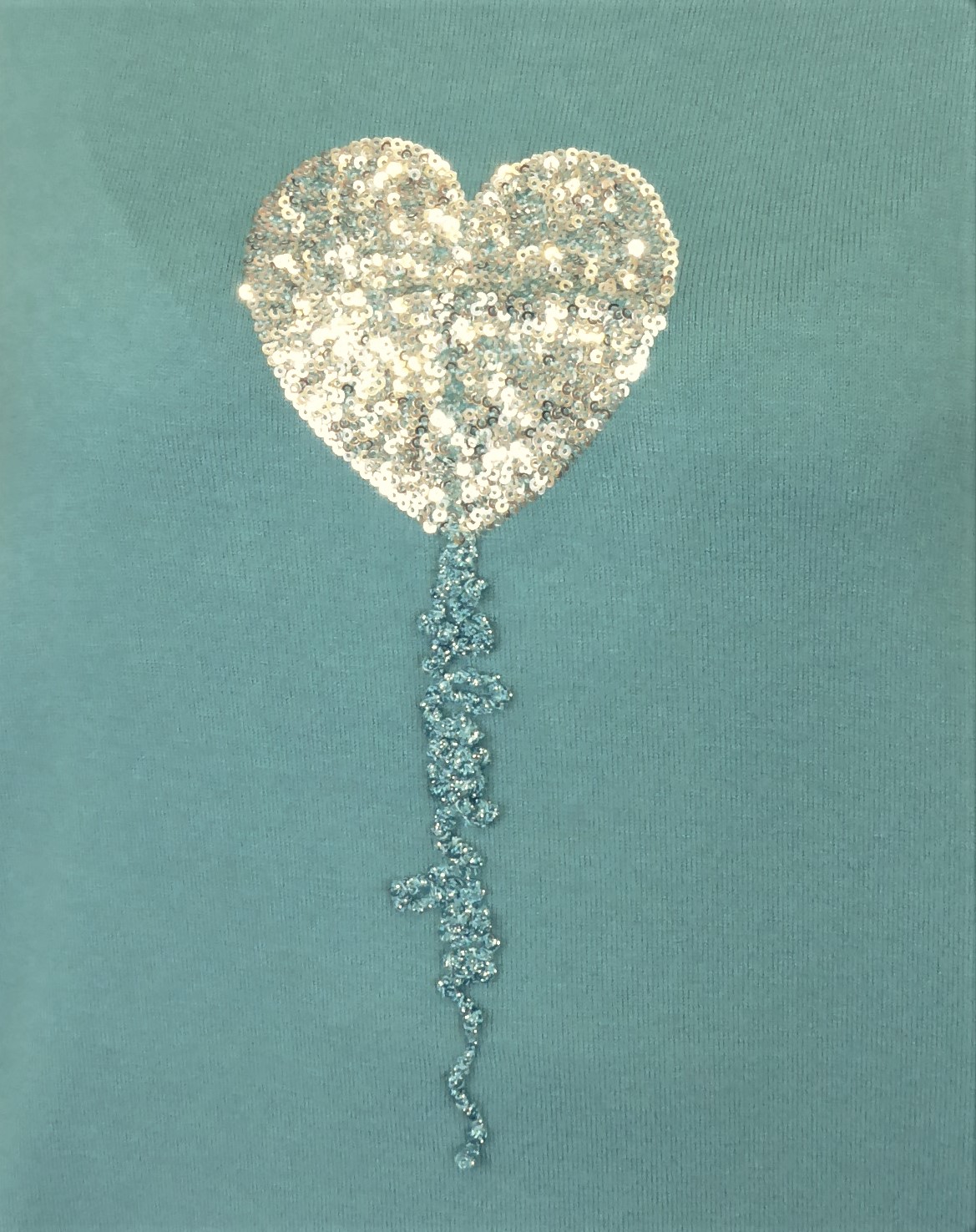 Green Heart Sequin Jumper - Image 3