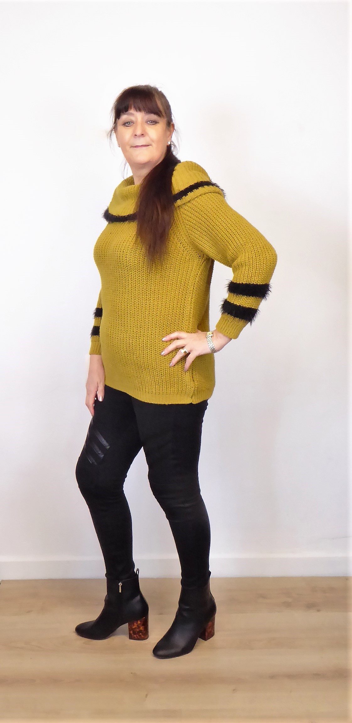 Mustard Chunky Knit Jumper - Image 4