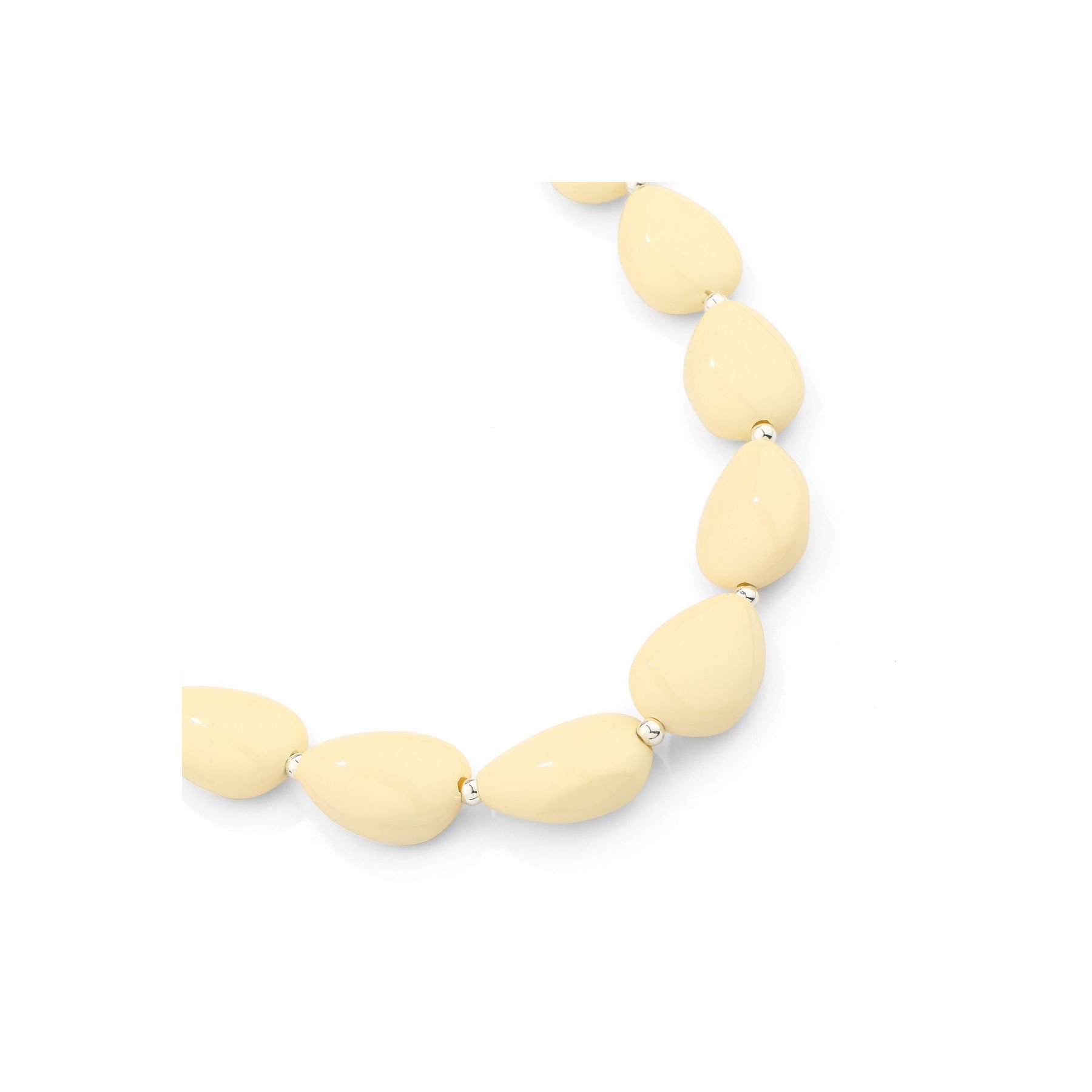 Antique White Pebble Necklace - Image 2