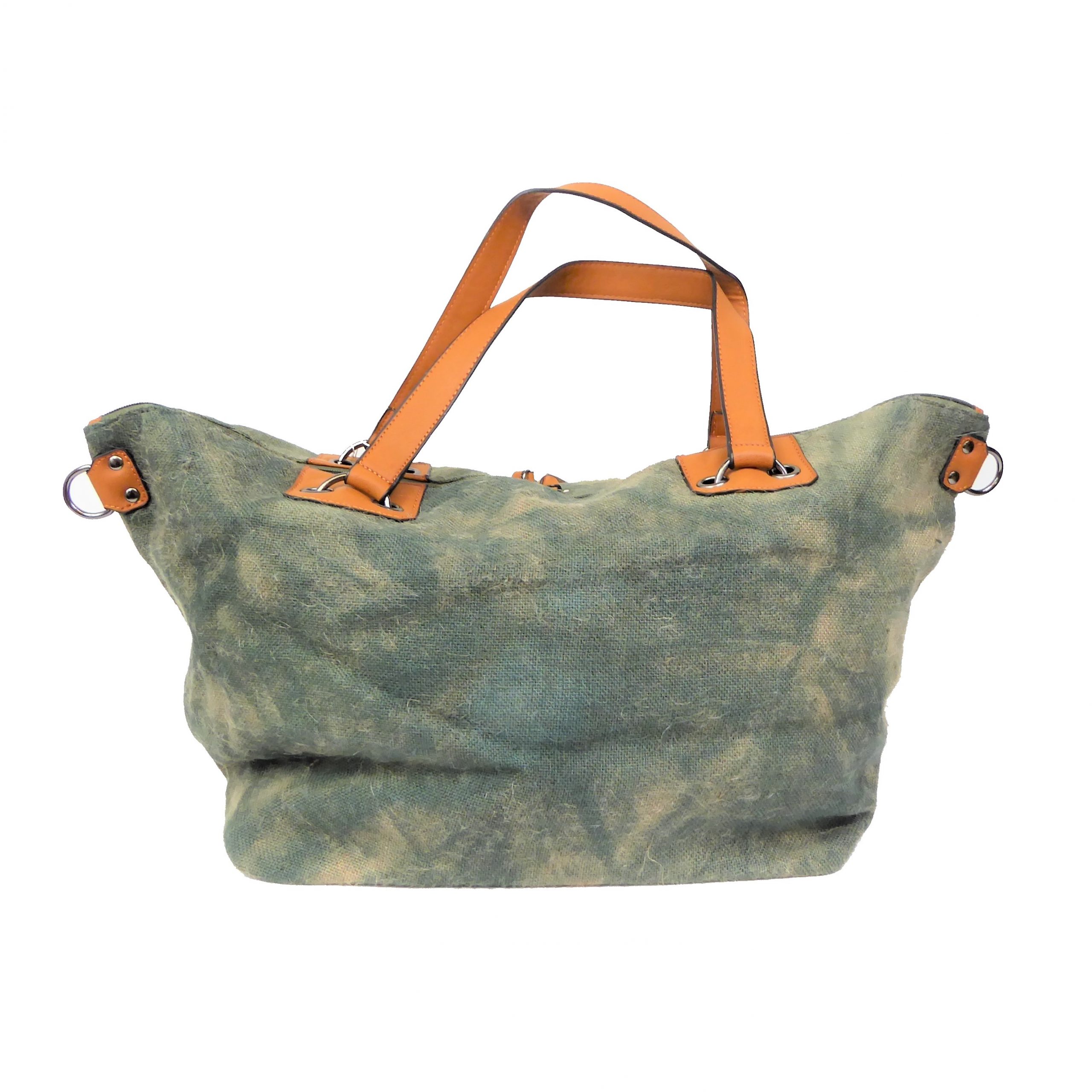 Green Denim Canvas Weekender - Image 4