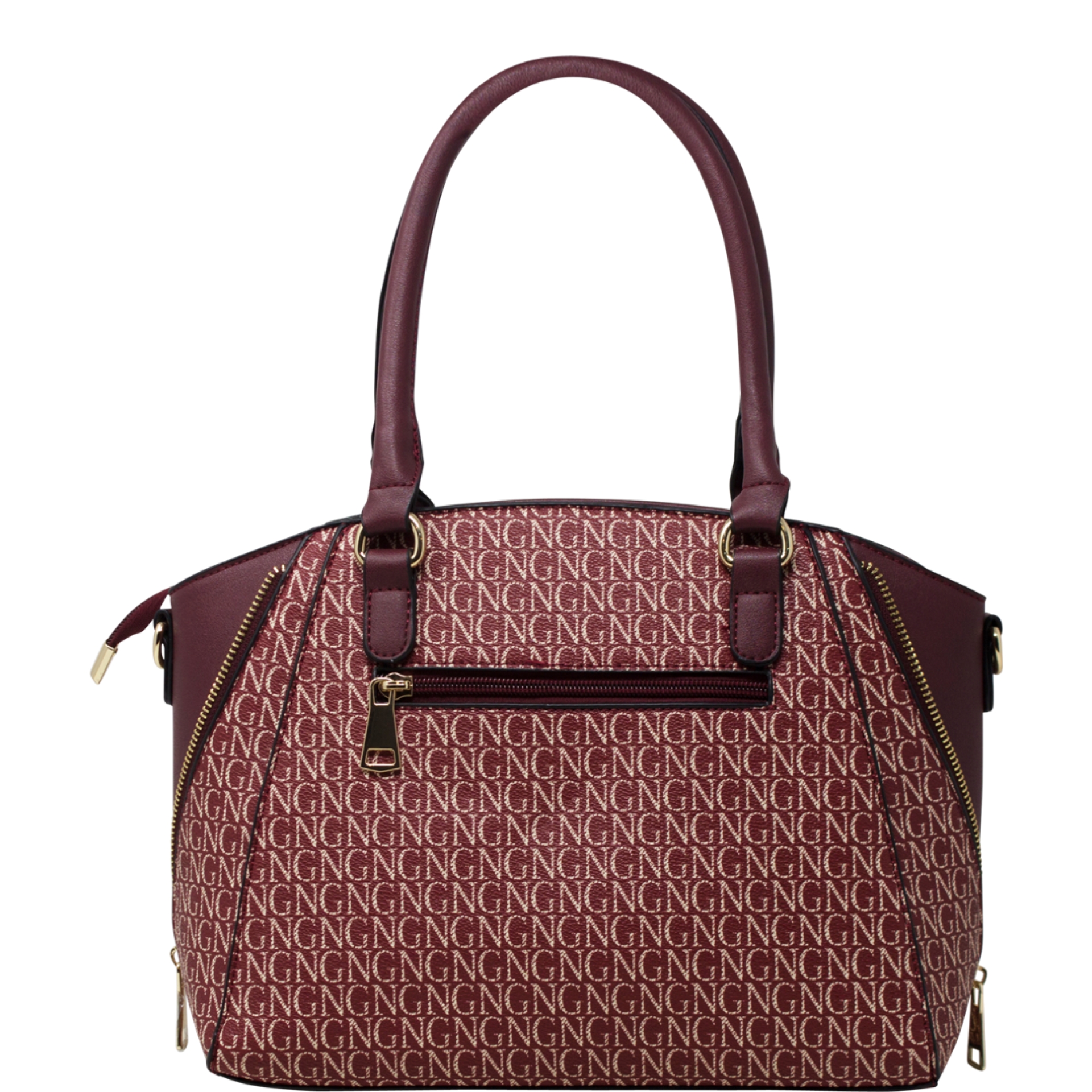 Red Printed Tote Handbag - Image 4