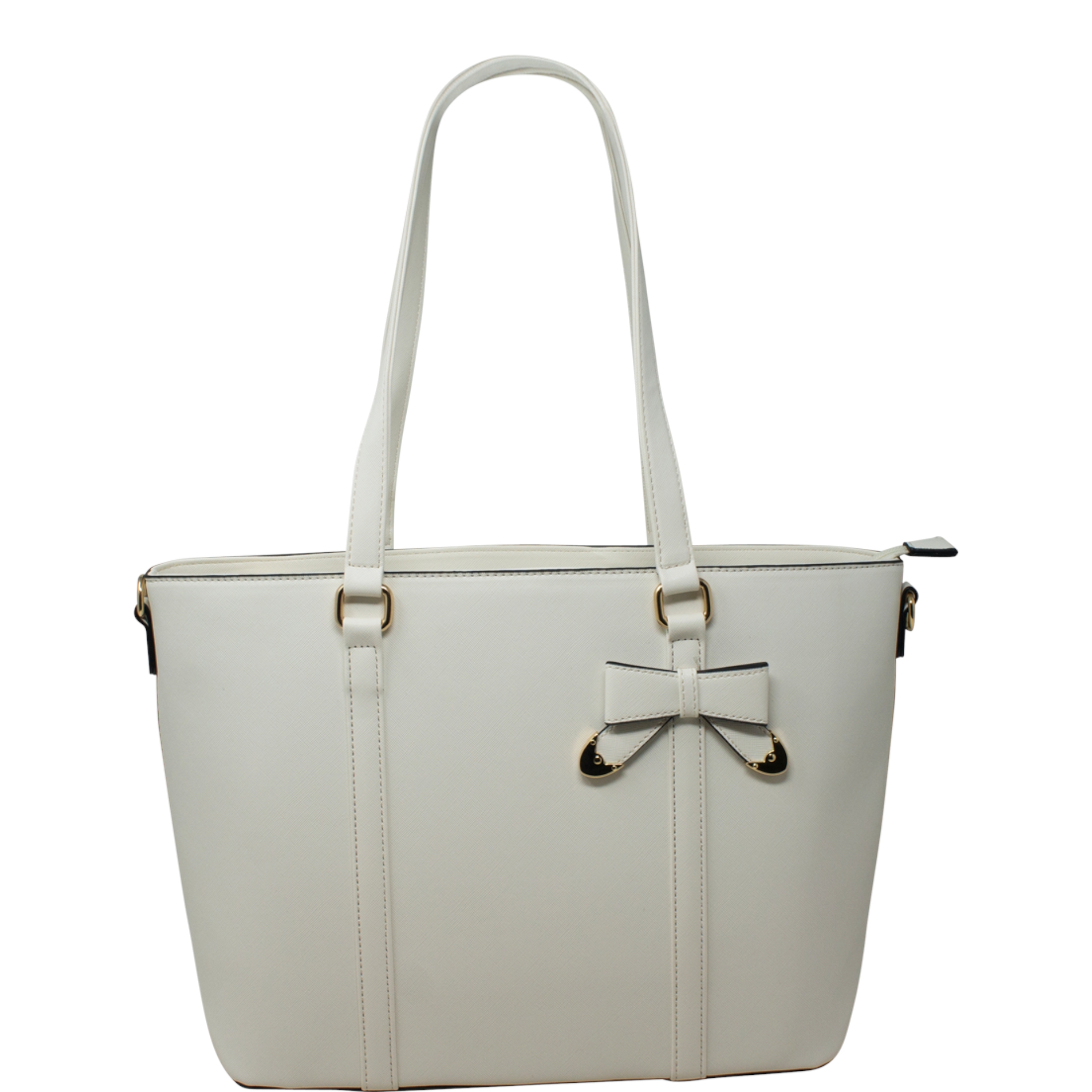 Antique White Bow Tote