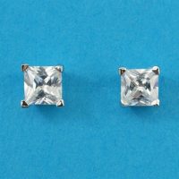 925 Silver Square Earrings